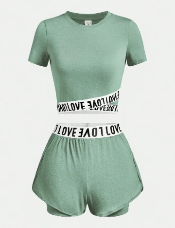 Compleu Shein Kids, verde