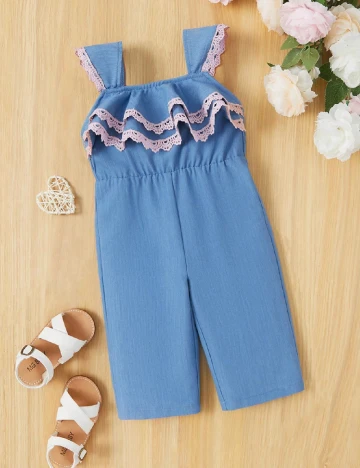 Salopeta Shein Kids, albastru