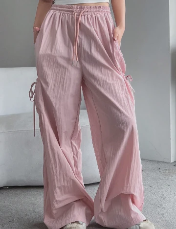 Pantaloni SHEIN, roz