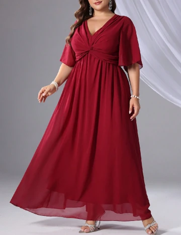 Rochie lunga SHEIN CURVE, rosu