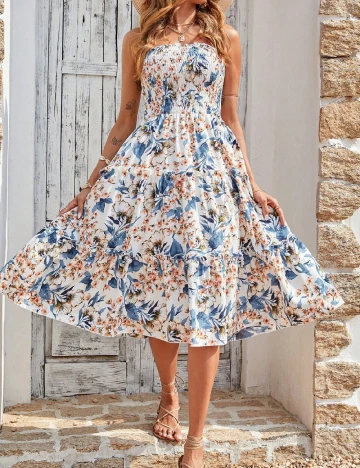 Rochie medie SHEIN, floral print