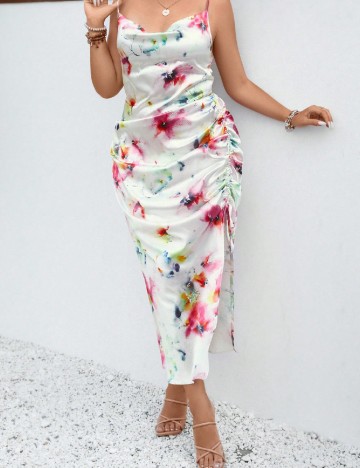 
						Rochie lunga SHEIN CURVE, mix culori