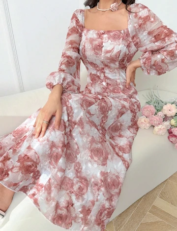 Rochie lunga SHEIN, roz