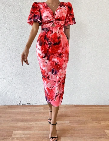 Rochie medie SHEIN, rosu