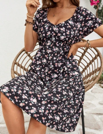 Rochie scurta SHEIN, floral print