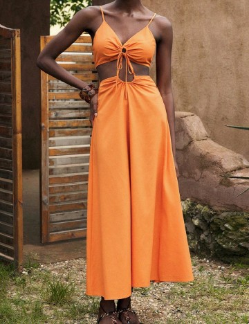 
						Rochie medie SHEIN, portocaliu