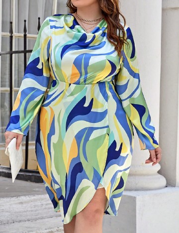 
						Rochie medie SHEIN CURVE, mix culori