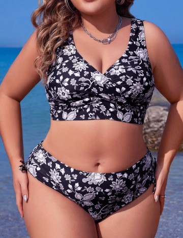 
						Costum de baie SHEIN CURVE, bleumarin