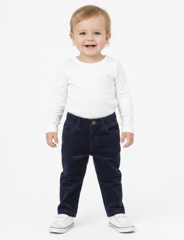 
						Pantaloni Zara, bleumarin inchis