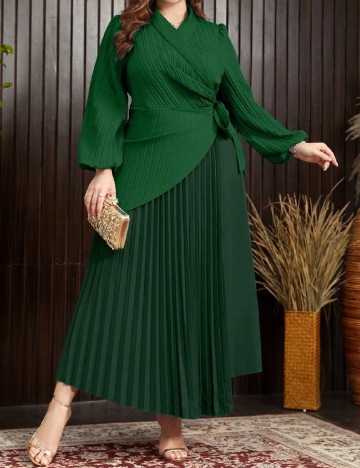 
						Rochie lunga SHEIN CURVE, verde
