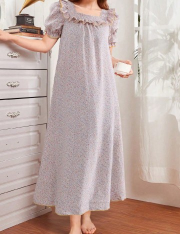 
						Rochie de noapte Shein Kids, floral print