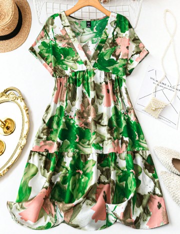 
						Rochie lunga SHEIN CURVE, verde