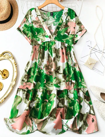 Rochie lunga SHEIN CURVE, verde