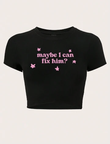 Top SHEIN CURVE, negru