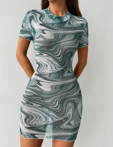 Rochie de plaja SHEIN, verde