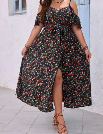 Rochie lunga SHEIN CURVE, floral