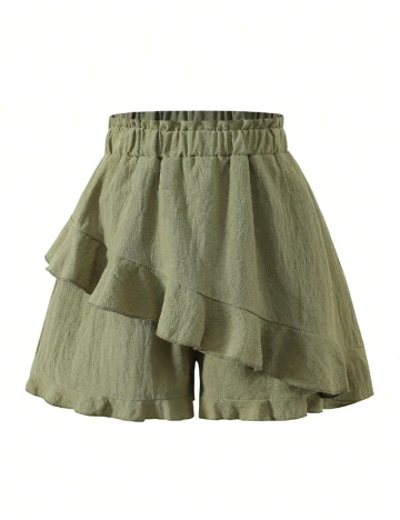 Pantaloni scurti Shein Kids, verde