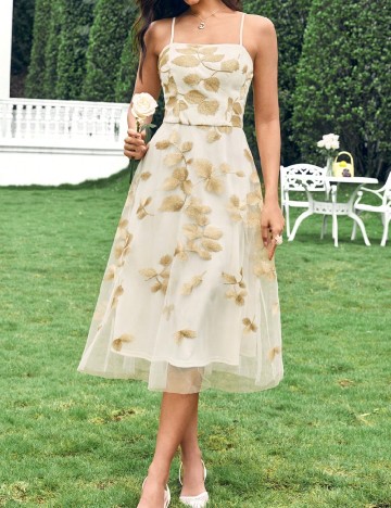 
						Rochie medie SHEIN, crem