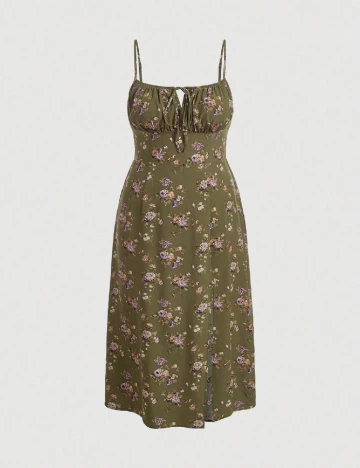 Rochie lunga SHEIN CURVE, verde