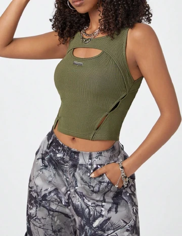 Top SHEIN, verde