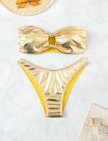 Costum de baie SHEIN, auriu