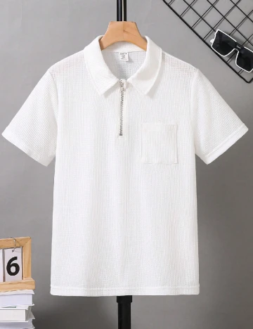 Tricou Shein Kids, alb