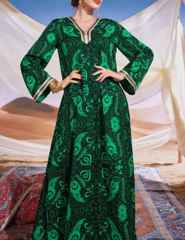 Rochie lunga SHEIN, verde