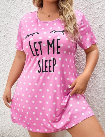 
						Rochie de noapte SHEIN CURVE, roz