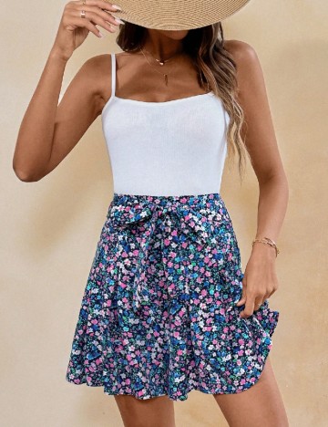 
						Fusta pantalon SHEIN, floral print