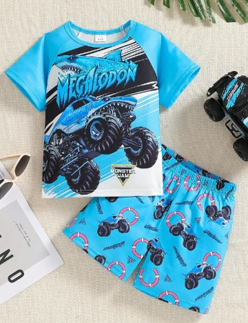 Compleu Shein Kids, albastru