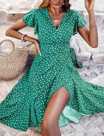 Rochie medie SHEIN, verde