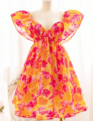 
						Rochie scurta SHEIN, floral print