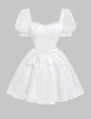 Rochie scurta SHEIN, alb