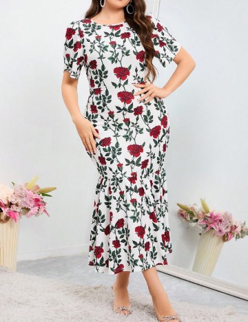 
						Rochie lunga SHEIN CURVE, alb