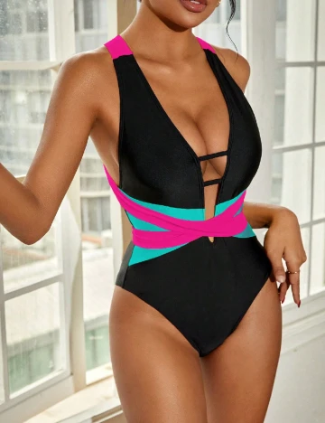 Costum de baie SHEIN, negru
