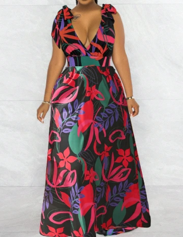 Rochie lunga SHEIN CURVE, mix culori