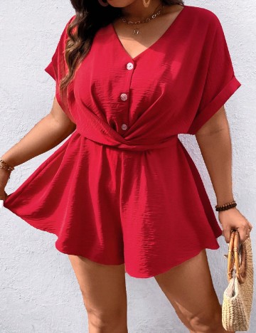 
						Salopeta SHEIN CURVE, rosu