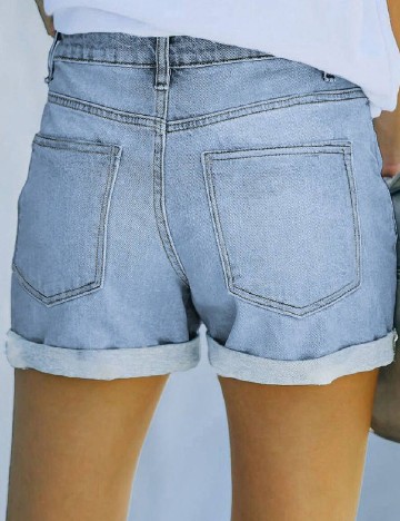 Pantaloni scurti SHEIN, albastru