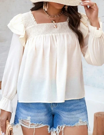 Bluza SHEIN CURVE, crem