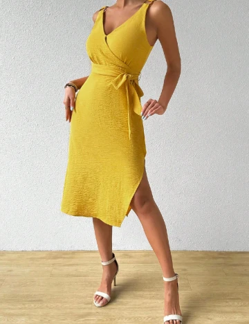 Rochie scurta SHEIN, galben