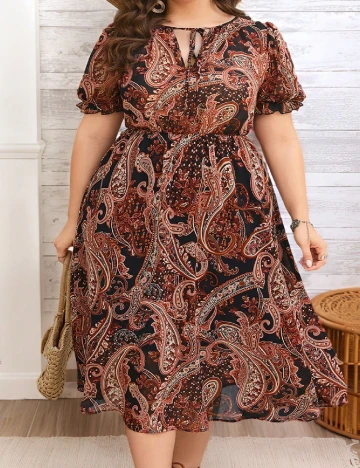 Rochie medie SHEIN CURVE, mix culori