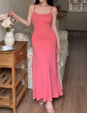 
						Rochie lunga Dazy, roz