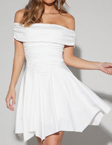 
						Rochie scurta Forever 21, alb