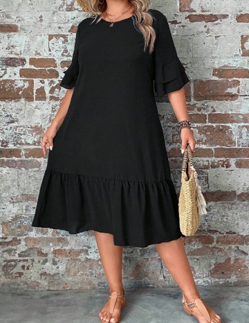 
						Rochie medie SHEIN CURVE, negru