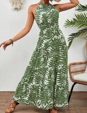 Rochie lunga SHEIN, verde