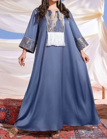 Rochie lunga SHEIN CURVE, albastru