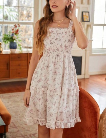 
						Rochie medie SHEIN, alb