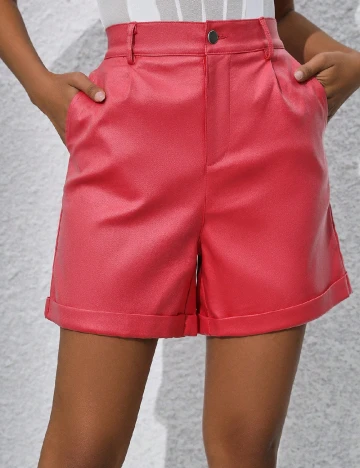 Pantaloni scurti SHEIN, rosu