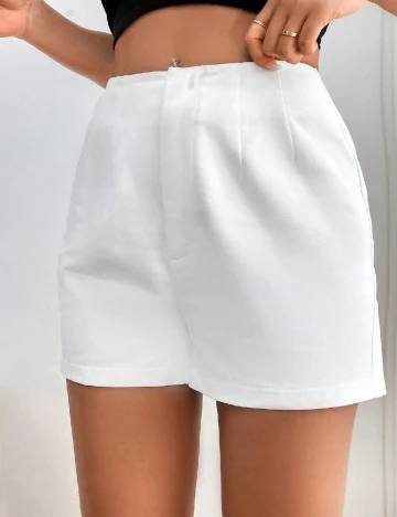 Pantaloni scurti SHEIN, alb
