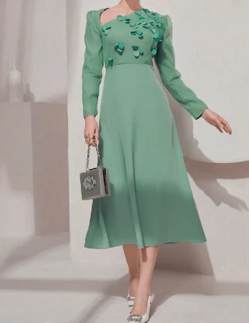 Rochie medie SHEIN, verde